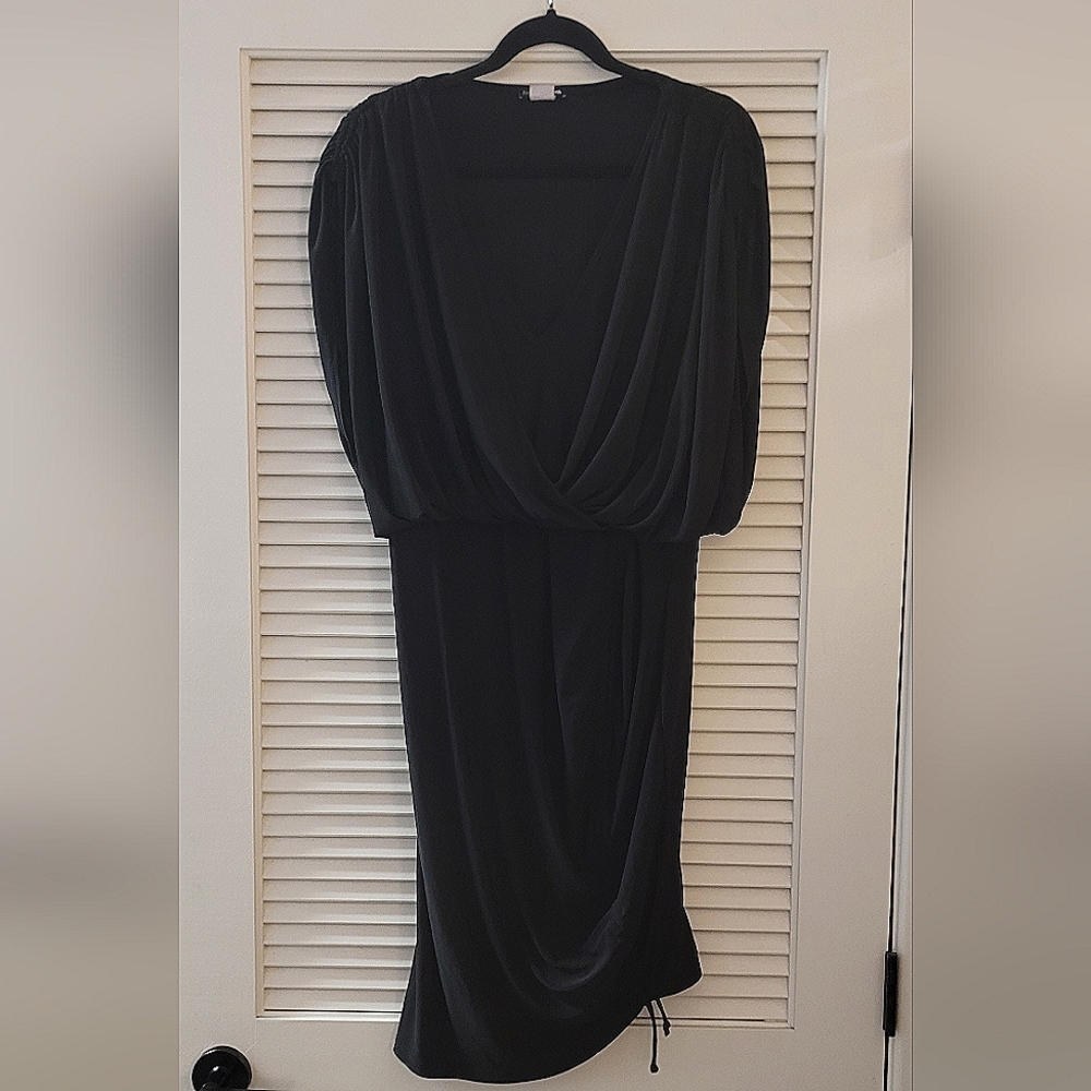 Fashion Nova- (Plus-Size) Black Sleeveless Dress With Adjustable Ties